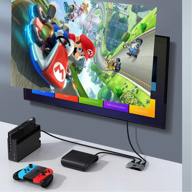 Разветвитель Baseus Matrix 2-in-1 HDMI to 2xHDMI Space Grey (CAHUB-BC0G) - изображение 14