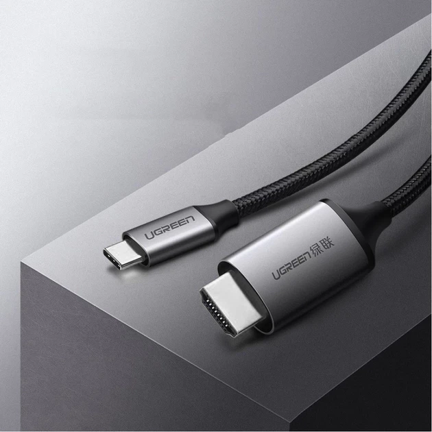 Кабель Ugreen HDMI to USB Type-C 4K 60Hz 1.5m Black (UGR064BLK) - зображення 10