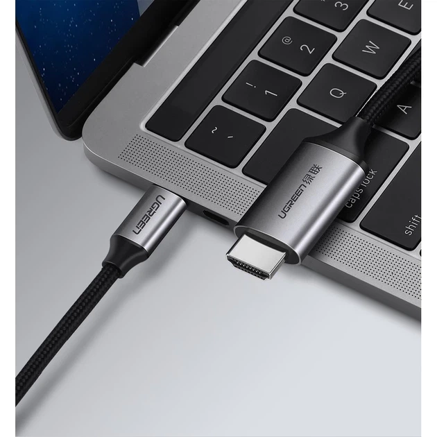 Кабель Ugreen HDMI to USB Type-C 4K 60Hz 1.5m Black (UGR064BLK) - зображення 11