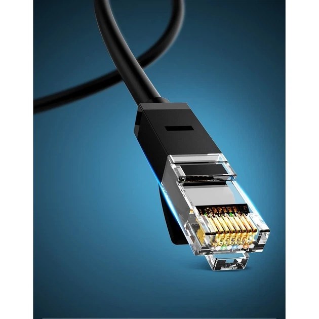 Патчкорд Ugreen Ethernet RJ45 Cat 6 UTP 1000Mbps 20m Black (UGR673BLK) - Фото 6 Патчкорд Ugreen Ethernet RJ45 Cat 6 UTP 1000Mbps 20m Black (UGR673BLK) - зображення 6