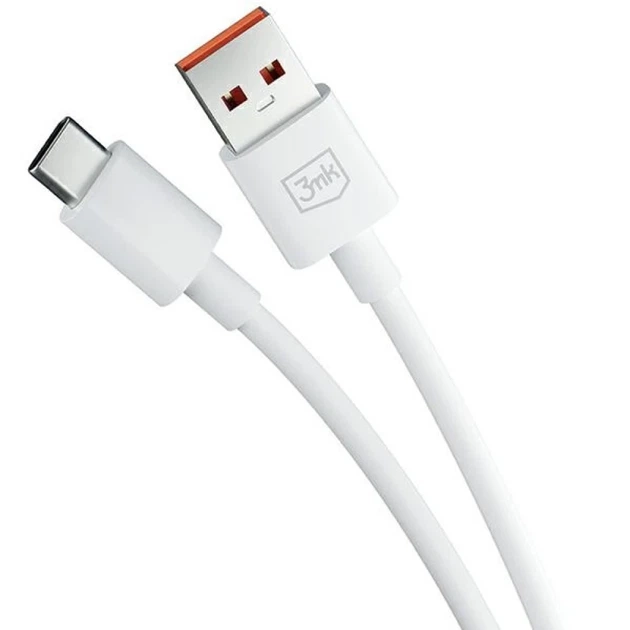 Кабель 3mk Hyper Cable USB-A to USB-C 5A 60W 1.2m White (5903108527262) - изображение 4