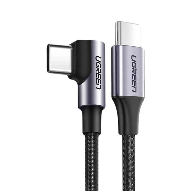 Кабель Ugreen USB Type-C to USB Type-C 60W 20V 3A 2m Black Gray (UGR1127BLK) - Фото 1 Кабель Ugreen USB Type-C to USB Type-C 60W 20V 3A 2m Black Gray (UGR1127BLK) - изображение 1