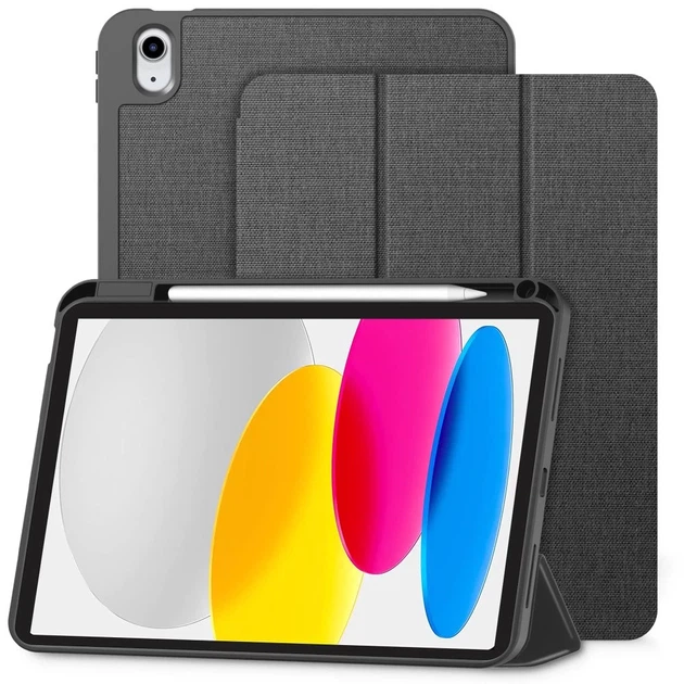 Чехол Tech-Protect SC Pen Canvas для iPad 11 2025 11th Gen | 10.9 2022 10th Gen Charcoal Grey (5906302330928) - изображение 2