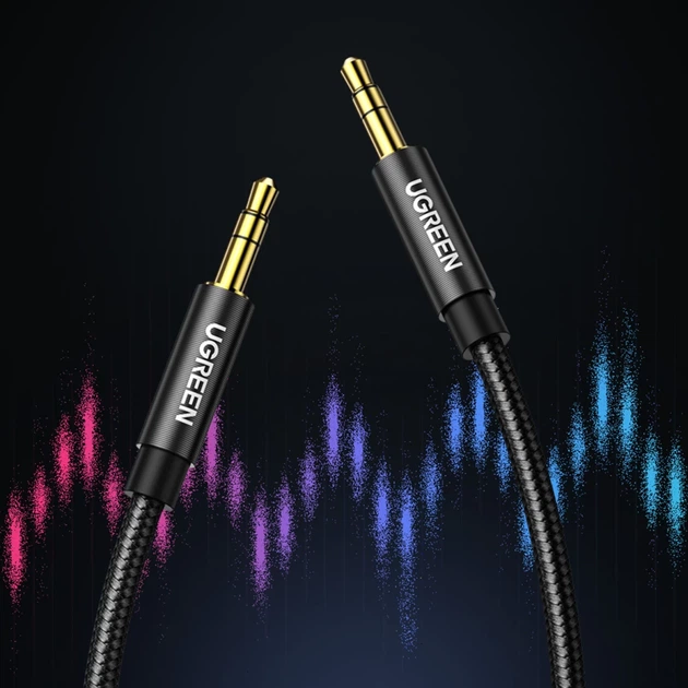 Кабель Ugreen AUX Straight Mini Jack 3.5mm to Mini Jack 3.5mm 1m Black (6957303853618) - зображення 2
