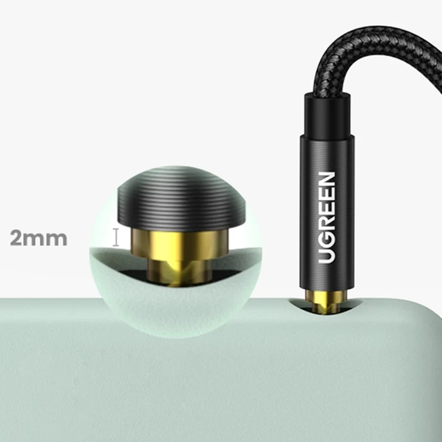 Кабель Ugreen AUX Straight Mini Jack 3.5mm to Mini Jack 3.5mm 1m Black (6957303853618) - зображення 10