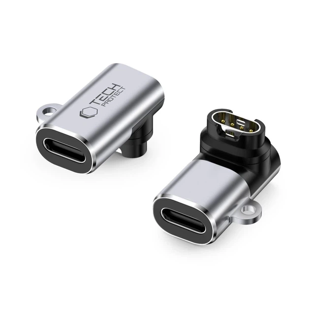 Адаптер Tech-Protect UltraBoost USB-C to Garmin Watch Grey (5906302368709) - Фото 1 Адаптер Tech-Protect UltraBoost USB-C to Garmin Watch Grey (5906302368709) - изображение 1