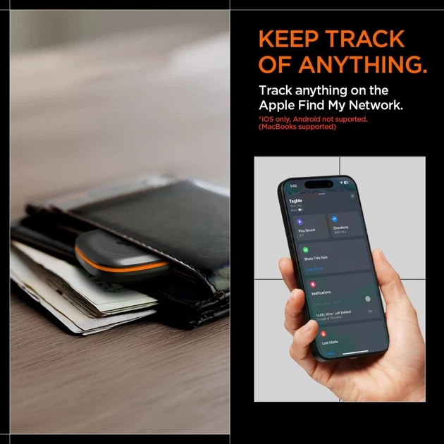 Смарт-брелок Spigen TagMe Black (AHP07580) - изображение 10