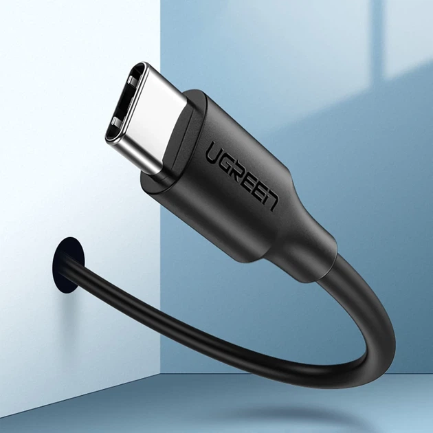 Кабель Ugreen Quick Charge USB-A to USB Type-C 3A 0.25m Black (6957303861149) - Фото 3 Кабель Ugreen Quick Charge USB-A to USB Type-C 3A 0.25m Black (6957303861149) - изображение 3