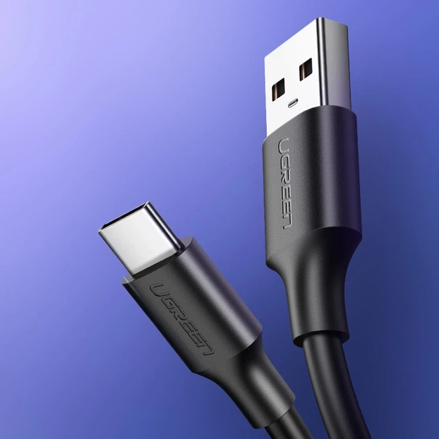 Кабель Ugreen Quick Charge USB-A to USB Type-C 3A 0.25m Black (6957303861149) - Фото 13 Кабель Ugreen Quick Charge USB-A to USB Type-C 3A 0.25m Black (6957303861149) - изображение 13