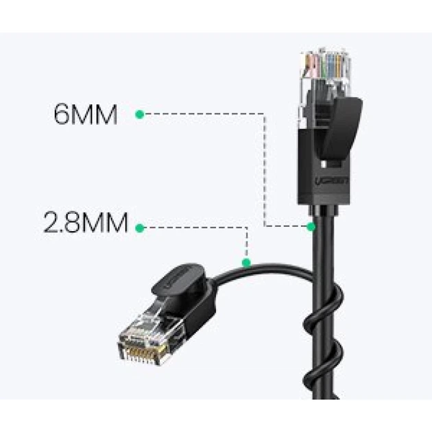 Патчкорд Ugreen RJ45 to RJ45 1000 Mbps 5m Black (6957303876549) - изображение 10