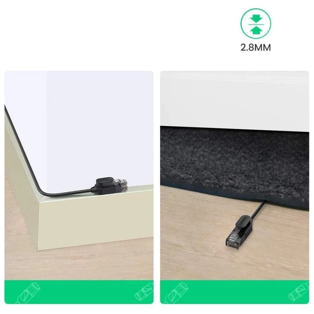 Патчкорд Ugreen RJ45 to RJ45 1000 Mbps 5m Black (6957303876549) - изображение 12