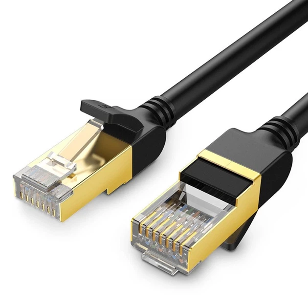Патчкорд Ugreen Ethernet RJ45 Cat 7 STP LAN 10Gbps 2m Black (UGR414BLK) - зображення 3