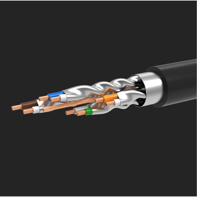 Патчкорд Ugreen Ethernet RJ45 Cat 7 STP LAN 10Gbps 2m Black (UGR414BLK) - зображення 10
