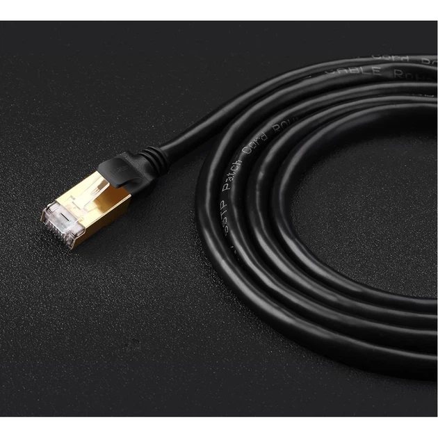 Патчкорд Ugreen Ethernet RJ45 Cat 7 STP LAN 10Gbps 2m Black (UGR414BLK) - зображення 13