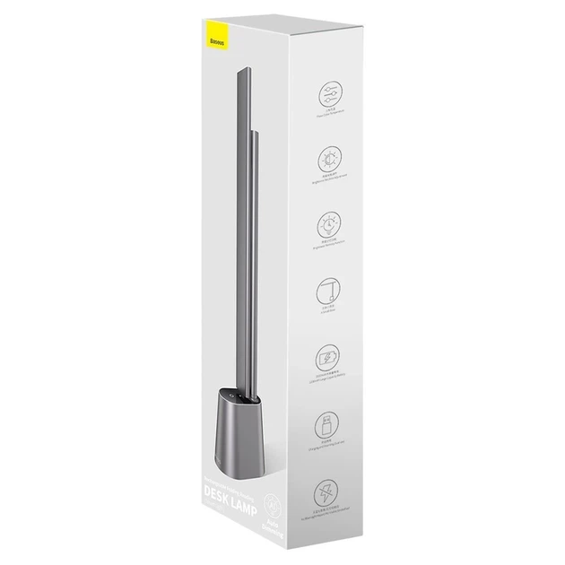 Настільна світлодіодна акумуляторна лампа Baseus Smart Eye Series Charging Folding Smart Light Grey (DGZG-0G) - Фото 5 Настільна світлодіодна акумуляторна лампа Baseus Smart Eye Series Charging Folding Smart Light Grey (DGZG-0G) - зображення 5