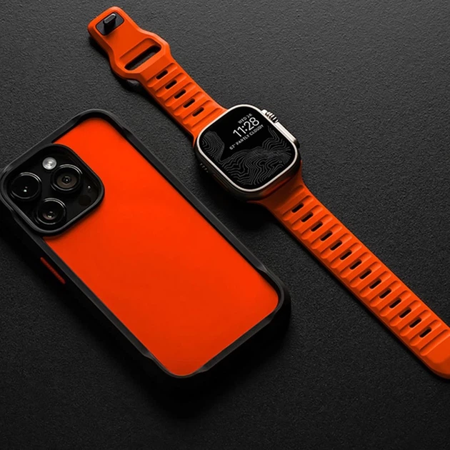Ремінець Upex IconBand Line для Apple Watch 49 | 46 | 45 | 44 | 42 mm (1-3 series) Orange (9490713934845) - Фото 3 Ремінець Upex IconBand Line для Apple Watch 49 | 46 | 45 | 44 | 42 mm (1-3 series) Orange (9490713934845) - зображення 3