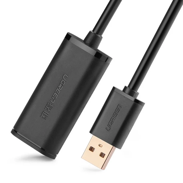 Кабель Ugreen Extension Cable USB 2.0 480 Mbps 5m Black (6957303813193) - Фото 2 Кабель Ugreen Extension Cable USB 2.0 480 Mbps 5m Black (6957303813193) - изображение 2