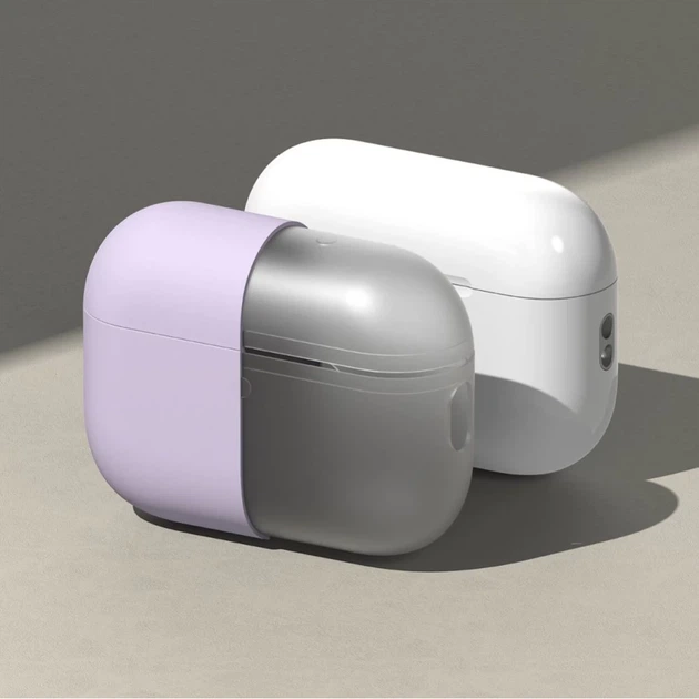 Чохол для навушників Ringke Silicone для AirPods Pro 3 Light Purple (8800293859437) - зображення 3