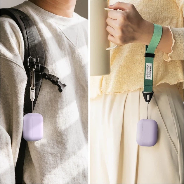 Чохол для навушників Ringke Silicone для AirPods Pro 3 Light Purple (8800293859437) - зображення 5