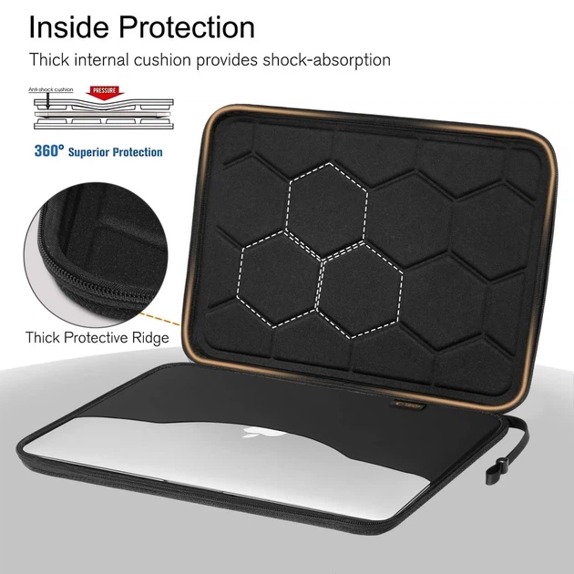 Чехол-папка для ноутбука Tech-Protect Hardpouch Laptop 15–16 inch Black (5906302331826) - Фото 6 Чехол-папка для ноутбука Tech-Protect Hardpouch Laptop 15–16 inch Black (5906302331826) - изображение 6