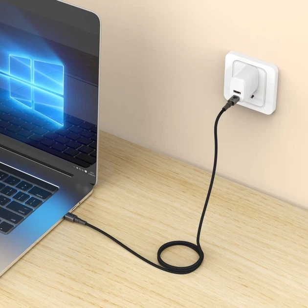 Кабель Tech-Protect Ultraboost DNA MagTwist USB-C to USB-C PD 100W 1m Iron Grey (5906302331864) - изображение 5