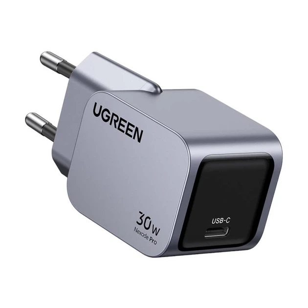 Мережевий зарядний пристрій Ugreen Nexode Pro 30W USB-C Grey (6941876230068) - зображення 2