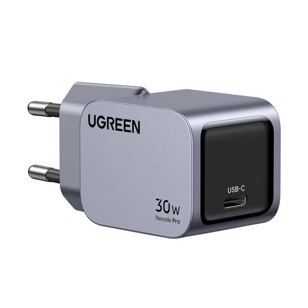 Мережевий зарядний пристрій Ugreen Nexode Pro 30W USB-C Grey (6941876230068) - зображення 3