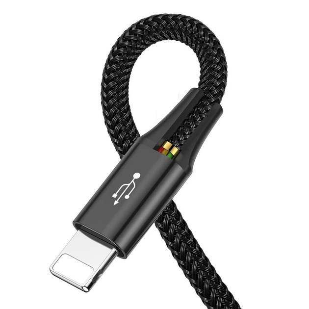 Кабель Baseus Rapid 4-in-1 USB-A to 2xUSB-C/Lightning/Micro-USB 1.2m Black (CA1T4-B01) - изображение 3