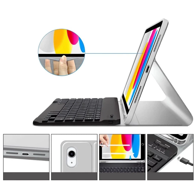 Чехол-клавиатура Tech-Protect SC Pen + Keyboard для iPad 11 2025 11th Gen | 10.9 2022 10th Gen Grey (5906302363117) - изображение 5