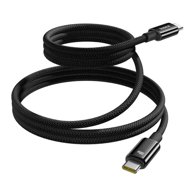 Кабель Baseus Tungsten Gold USB-C to USB-C 100W 1m Black (P10319805111-00) - Фото 1 Кабель Baseus Tungsten Gold USB-C to USB-C 100W 1m Black (P10319805111-00) - зображення 1