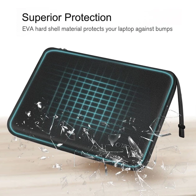 Чехол-папка для ноутбука Tech-Protect Hardpouch Laptop 15–16 inch Black (5906302331826) - Фото 5 Чехол-папка для ноутбука Tech-Protect Hardpouch Laptop 15–16 inch Black (5906302331826) - изображение 5