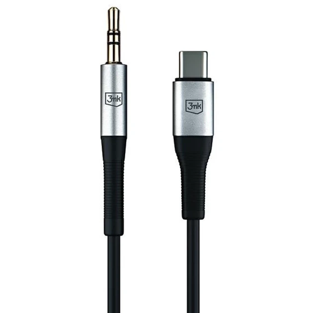 Кабель 3mk AUX USB-C to Jack 3.5 mm 1m Black (5903108528788) - изображение 10