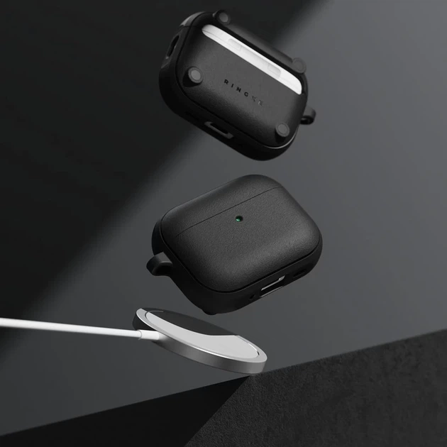 Чохол для навушників Ringke Onyx Magnetic для AirPods Pro 3 Black with MagSafe (8800293859369) - зображення 5