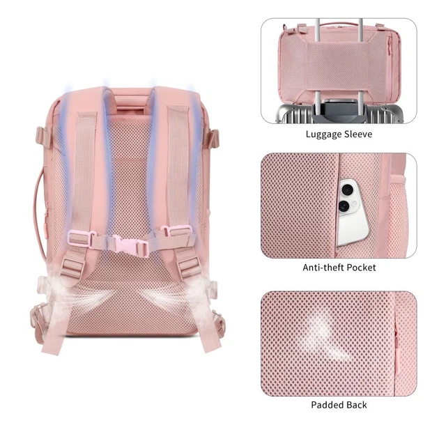 Рюкзак Tech-Protect Defender S50 Ryanair & Wizzair Travel 20L Dusty Pink (5906302368822) - изображение 7
