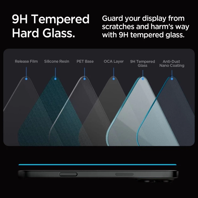 Защитное стекло Spigen Glas.TR EZ "EZ FIT" для iPhone 16 Pro Max Clear (2 pack) (AGL07907) - изображение 11