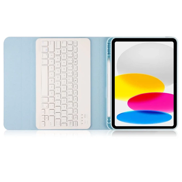 Чехол-клавиатура Tech-Protect SmartCase + Keyboard для Apple iPad 11 2025 11th Gen | 10.9 2022 10th Gen Sky Blue (9490713934630) - изображение 5