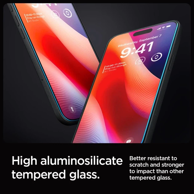 Защитное стекло Spigen Glas.TR EZ "EZ FIT" для iPhone 16 Pro Max Clear (2 pack) (AGL07907) - изображение 10