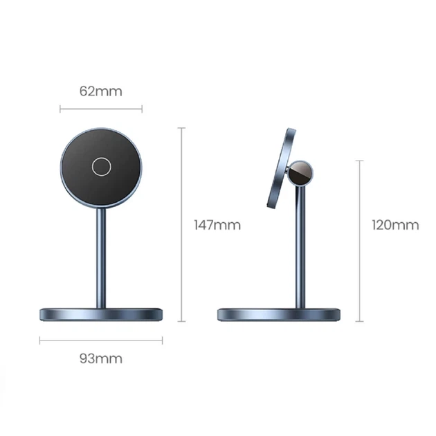 Беспроводное зарядное устройство Ugreen CD317 FC 2-in-1 20W Black with MagSafe (90668-ugreen) - Фото 11 Беспроводное зарядное устройство Ugreen CD317 FC 2-in-1 20W Black with MagSafe (90668-ugreen) - изображение 11