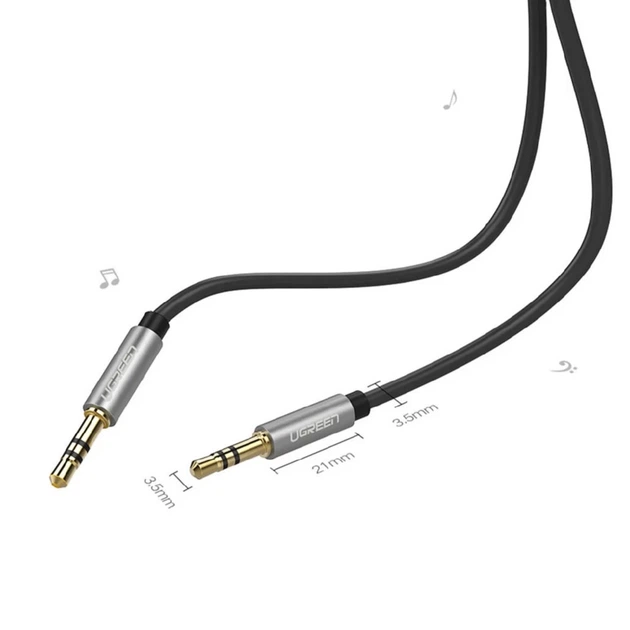 Кабель Ugreen AUX Mini Jack 3.5mm to Mini Jack 3.5mm 5m Black (6957303817375) - зображення 12