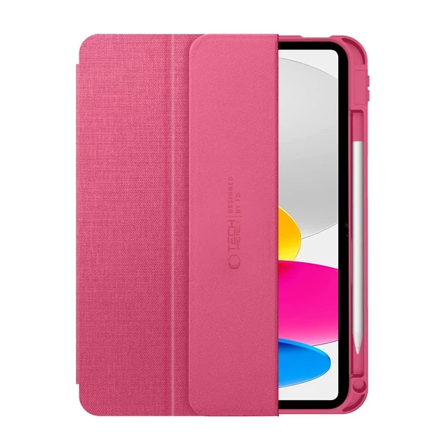 Чехол Tech-Protect SC Pen Canvas для iPad 11 2025 11th Gen | 10.9 2022 10th Gen Magenta Bloom (5906302330935) - изображение 3
