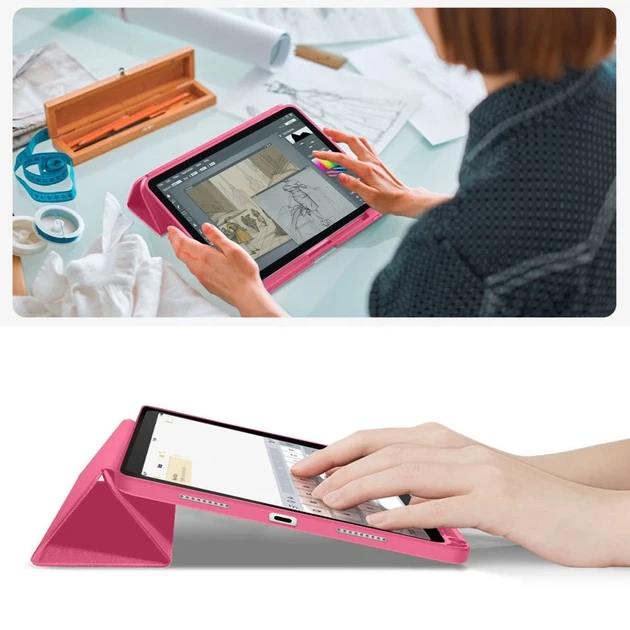 Чехол Tech-Protect SC Pen Canvas для iPad 11 2025 11th Gen | 10.9 2022 10th Gen Magenta Bloom (5906302330935) - изображение 10