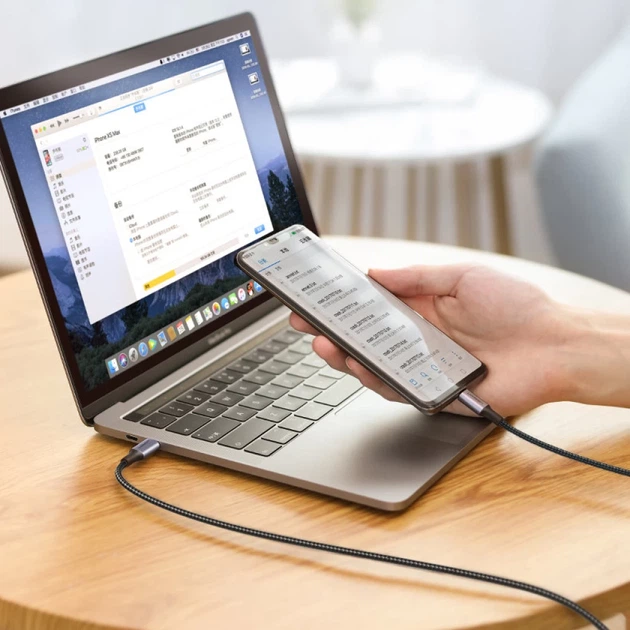 Кабель Ugreen Quick Charge USB Type-C to USB Type-C 100 Вт 5A 3m Gray (UGR1171GRY) - Фото 12 Кабель Ugreen Quick Charge USB Type-C to USB Type-C 100 Вт 5A 3m Gray (UGR1171GRY) - изображение 12