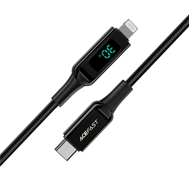 Кабель Acefast MFI USB-C to Lightning 1.2m 30W Black (C6-01 Black) - изображение 3