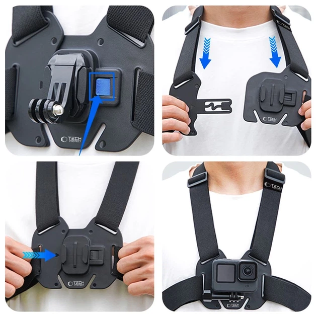 Нагрудное крепление Tech-Protect GA100 Chest Mount для GoPro | DJI Black (5906302371761) - изображение 6