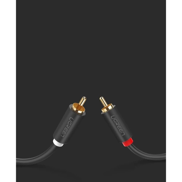 Кабель Ugreen 2x RCA/2x Cinch 5m Gray (UGR457BLK) - зображення 12
