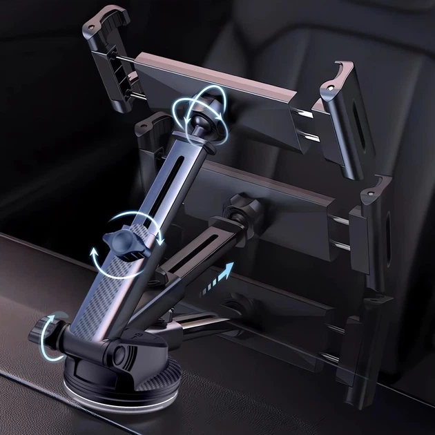 Автодержатель Tech-Protect V4 Universal Windshield & Dashboard Car Mount For Tablet Black (5906302360505) - изображение 8