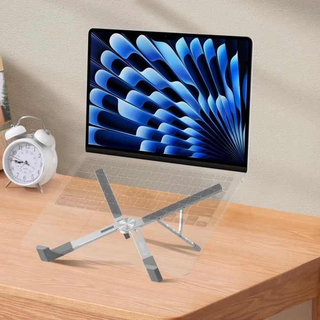 Подставка для ноутбука Tech-Protect ULS300 Universal Laptop Stand Silver (5906302309894) - изображение 7