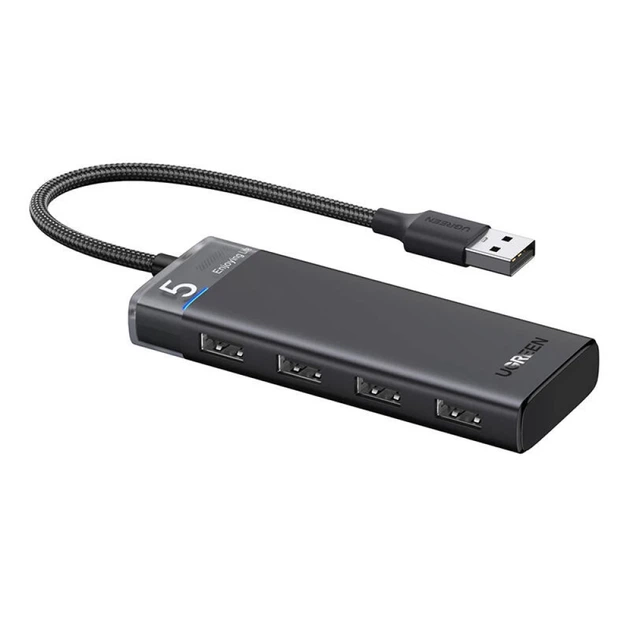 USB-хаб Ugreen CM653 4-in-1 USB-A to 4xUSB-A Grey (15548) - Фото 1 USB-хаб Ugreen CM653 4-in-1 USB-A to 4xUSB-A Grey (15548) - изображение 1