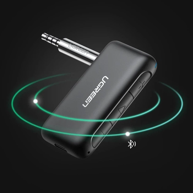 Аудиоприемник Ugreen Bluetooth 5.0 Audio Receiver AUX Mini Jack for Car Black (UGR496) - изображение 6