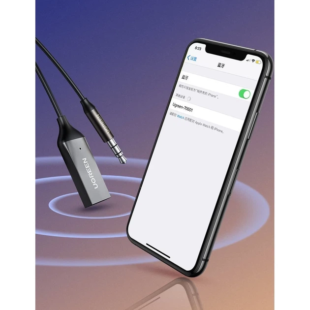 Аудіоадаптер Ugreen Bluetooth 5.0 USB-A to Mini Jack 3.5mm Black (6957303805440) - зображення 13